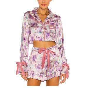 BEACH RIOT X REVOLVE Luna Blouse in Lilac Watercolor